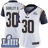 Women Nike Rams 30 Todd Gurley II White 2019 Super Bowl LIII Vapor Untouchable Limited Jersey,baseball caps,new era cap wholesale,wholesale hats
